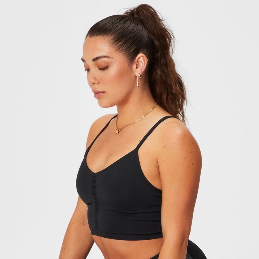 Fabletics Sync Seamless Bralette Black Size Medium - image 3